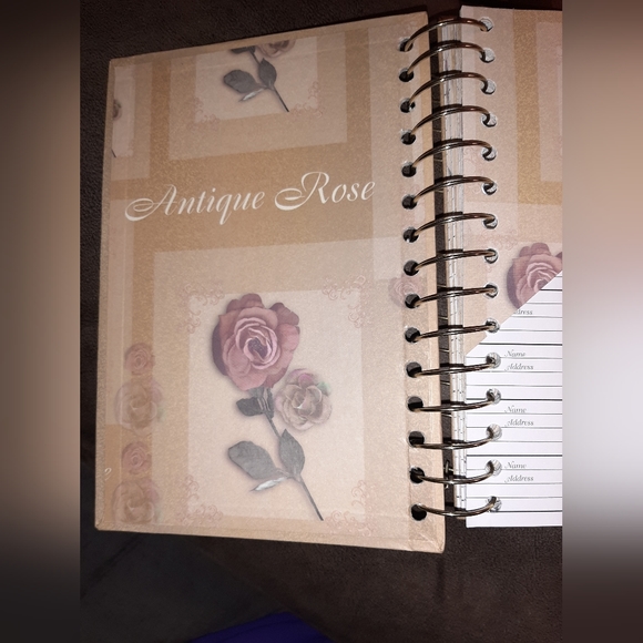 NWOT - Cute Victorian Spiral Address Book with Printed Index - Picture 2 of 8